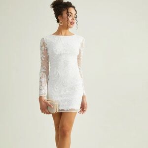 NWT Blake beaded dress from Altar’d State in white size Large